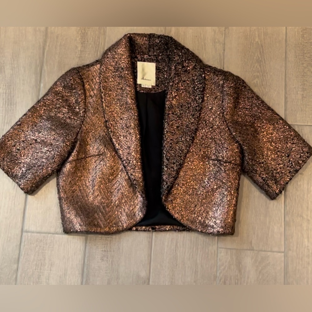 Quilted glimmering bolero jacket! - Picture 2 of 7